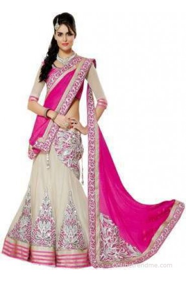 ZofeyFashion Embriodered Lehenga Saree Georgette, Net, Chiffon, Jacquard Sari ZofeyFashion Embriodered Lehenga Saree Georgette, Net, Chiffon, Jacquard Sari